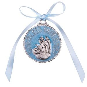 NWT Hirten Epoxied Guardian Angel Crib Medal for Baby